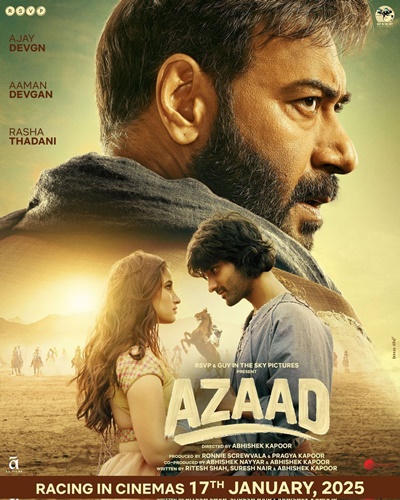 Azaad 2025 Hindi ORG HDRip 480p 400MB 720p 950MB ESubs