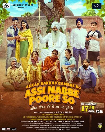 Akkad Bakkad Bambee Bo Assi Nabbe Poore So 2025 Punjabi ORG HDRip 480p 400MB 720p 1GB ESubs